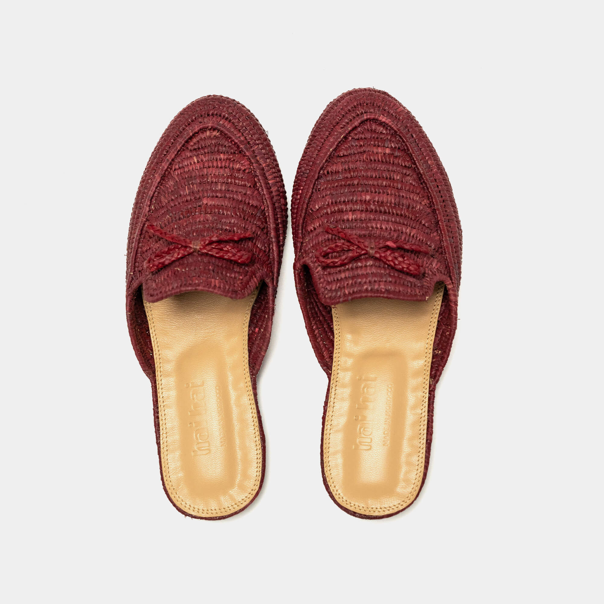 Slip-On Mules Ayur in Garnet